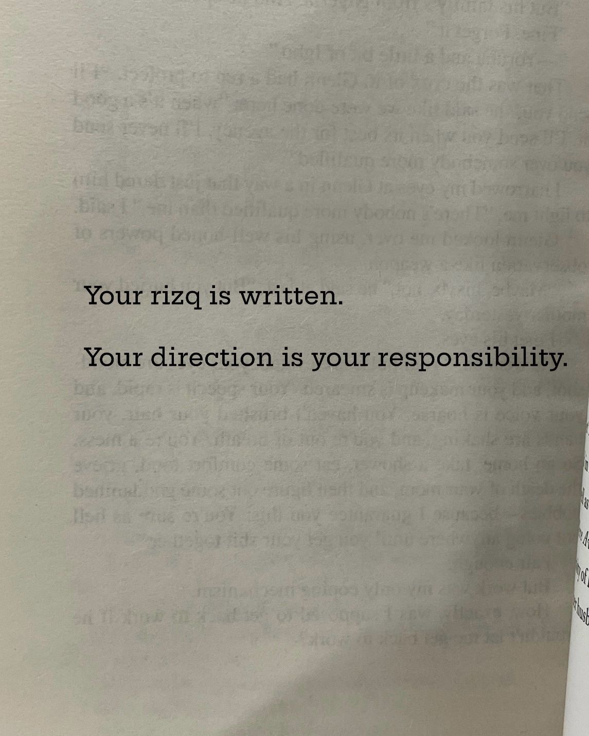 What you focus on is exactly where you are going.